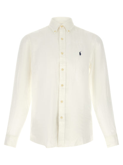 Chemisier en lin blanc Polo Ralph Lauren