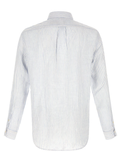 Chemisier en lin bleu Polo Ralph Lauren