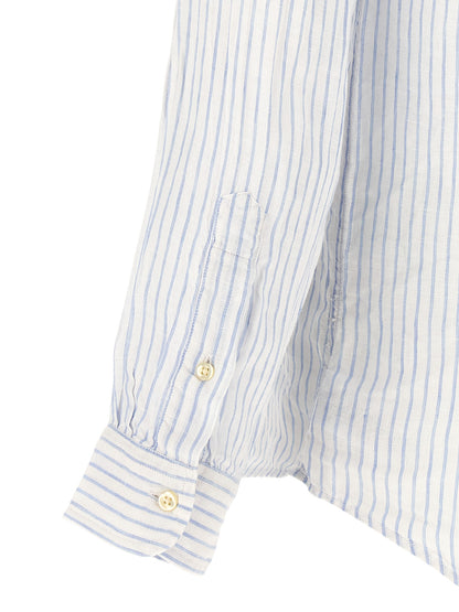Chemisier en lin bleu Polo Ralph Lauren