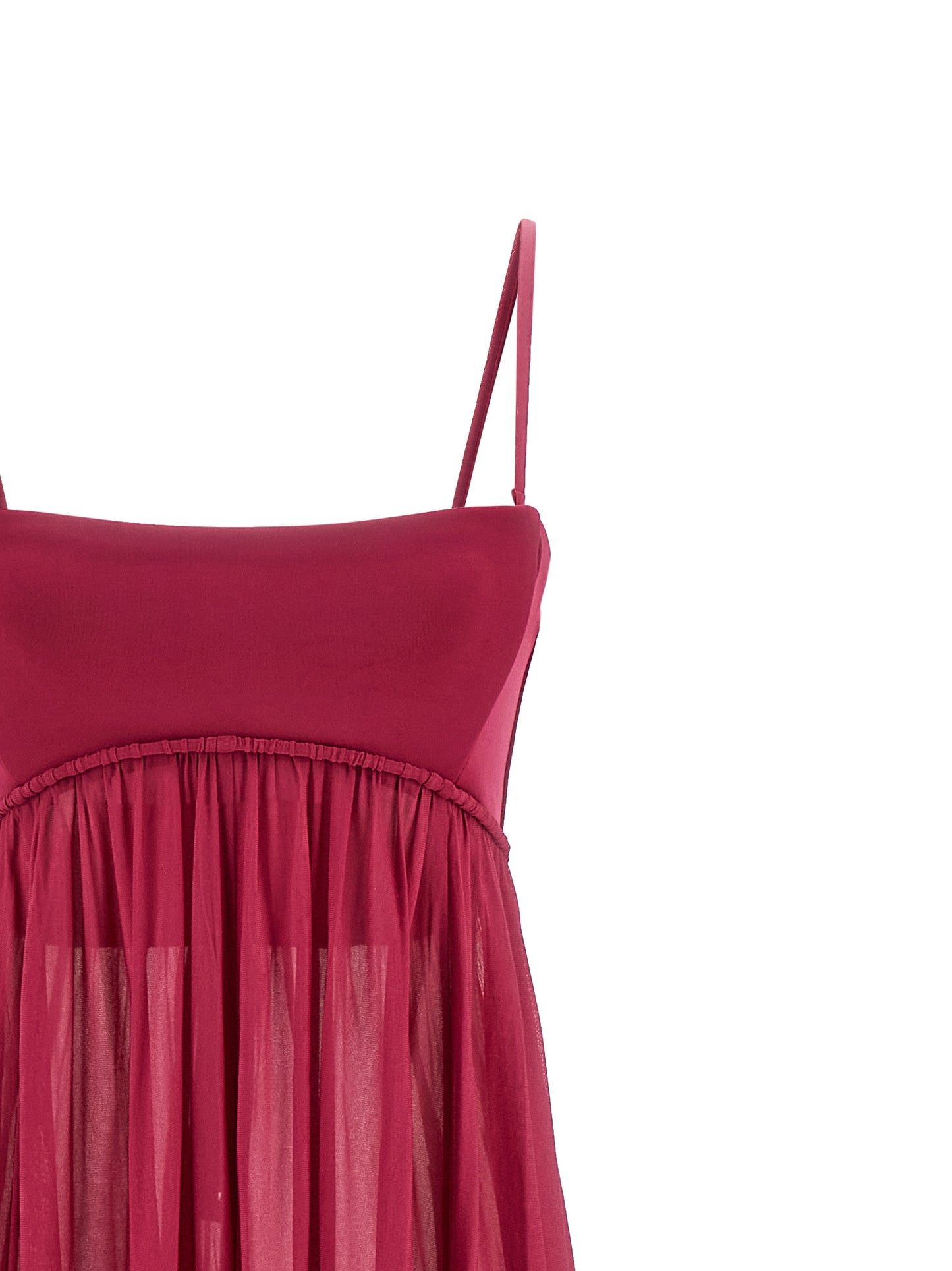 Vestido largo fucsia de viscosa Zimmermann