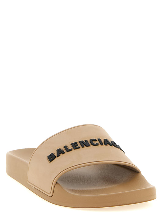 Balenciaga Chanclas Beige de Plástico