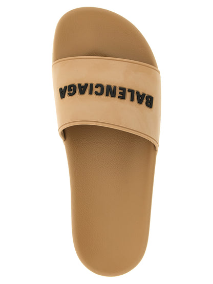 Balenciaga Chanclas Beige de Plástico