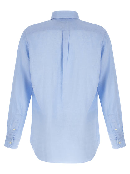 Chemisier en lin bleu Polo Ralph Lauren