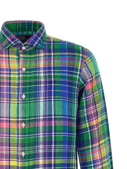 Blusa de lino multicolor Polo Ralph Lauren
