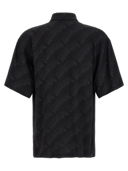 Balenciaga Black Viscose Blouse with Structured Cut