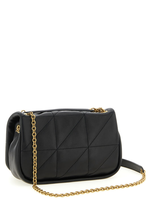 Bolso de hombro Saint Laurent de piel de cordero negra
