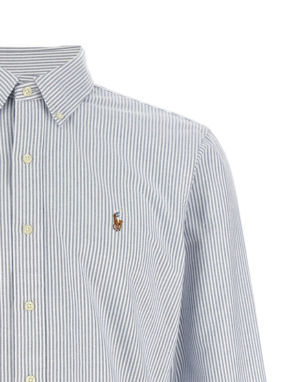 Blusa de algodón azul Polo Ralph Lauren