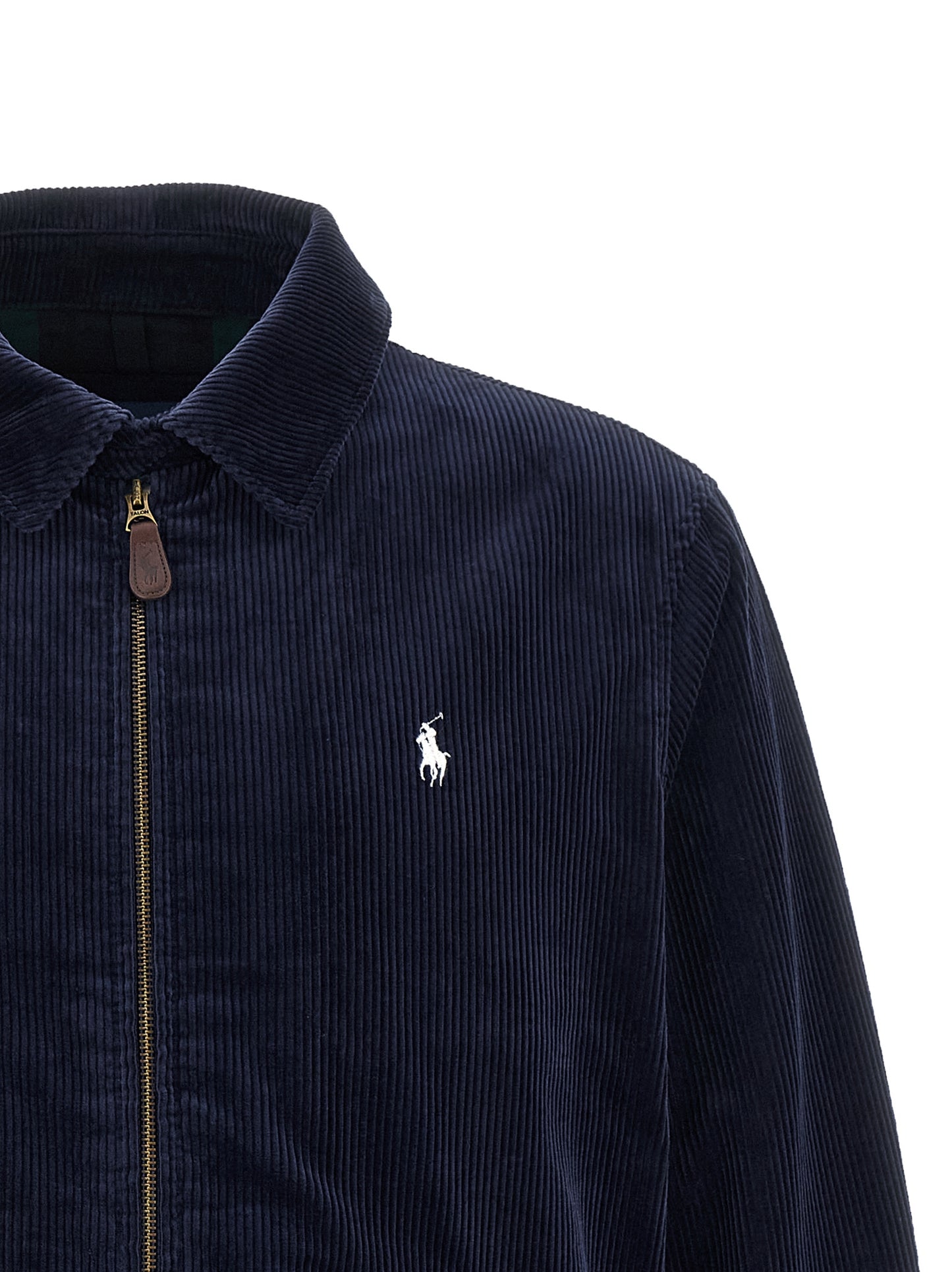 Chaqueta larga de algodón azul Polo Ralph Lauren