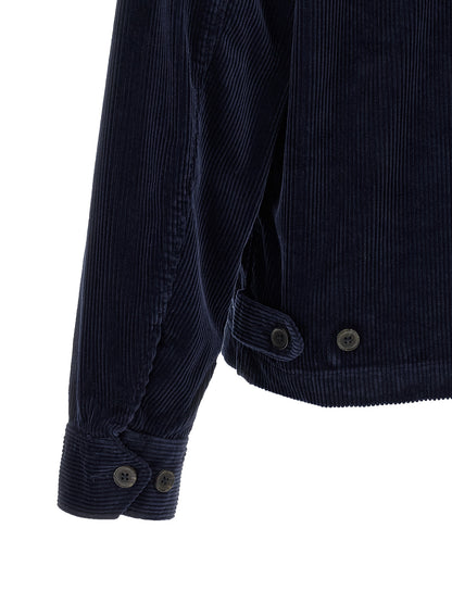 Chaqueta larga de algodón azul Polo Ralph Lauren