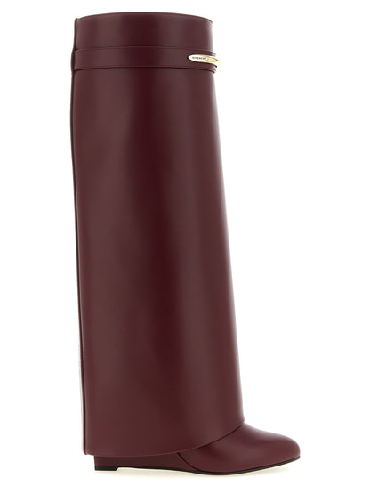 Givenchy Burdeos Piel de Becerro Por Encima de la Rodilla