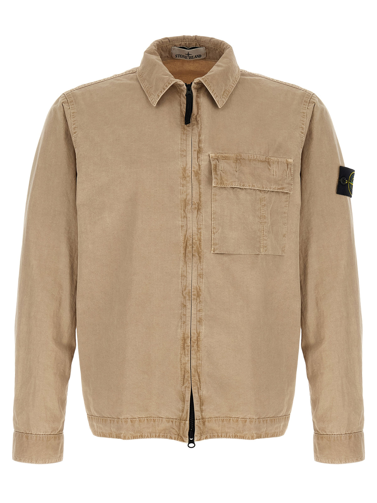 Stone Island Blouse en Coton Beige - Idéale pour les Superpositions