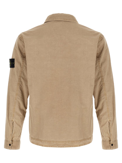 Stone Island Blouse en Coton Beige - Idéale pour les Superpositions