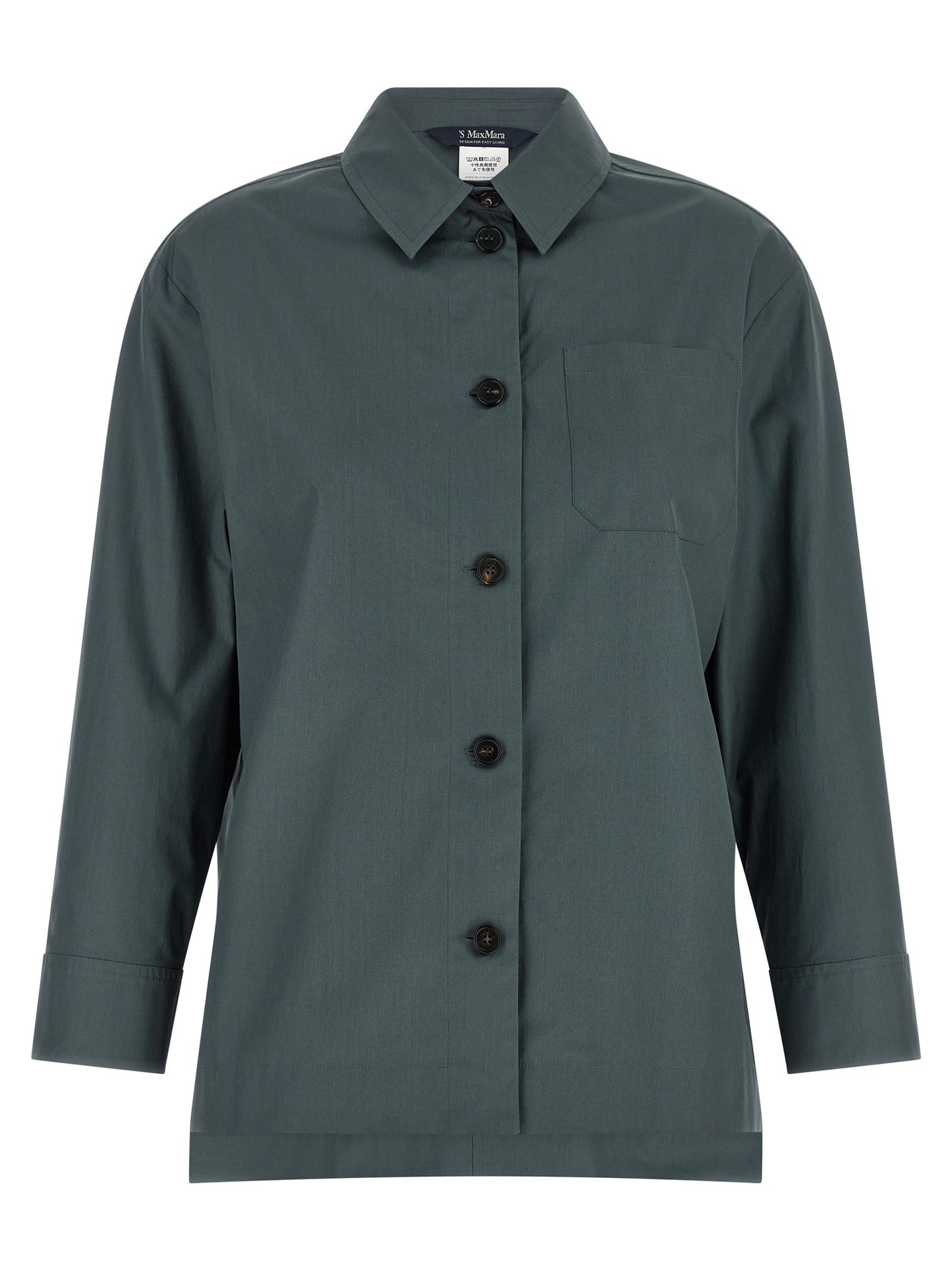 Blusa de algodón gris 'S Max Mara