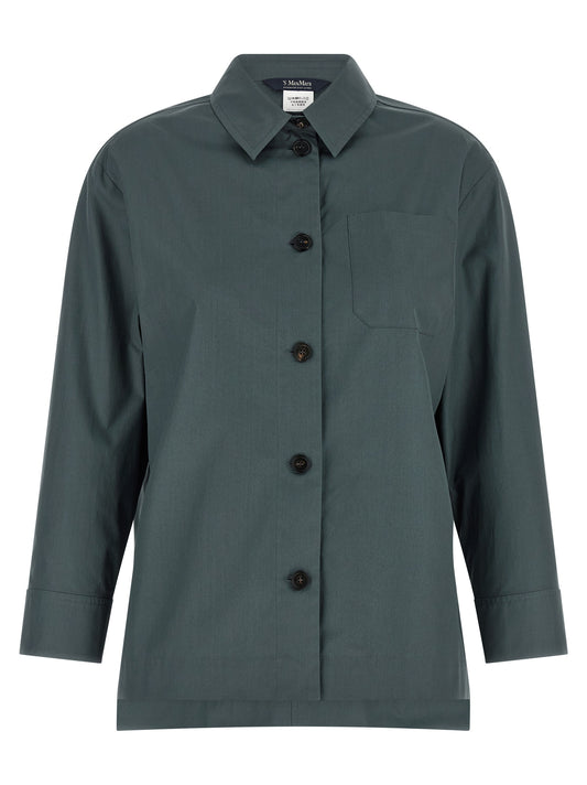 Blusa de algodón gris 'S Max Mara
