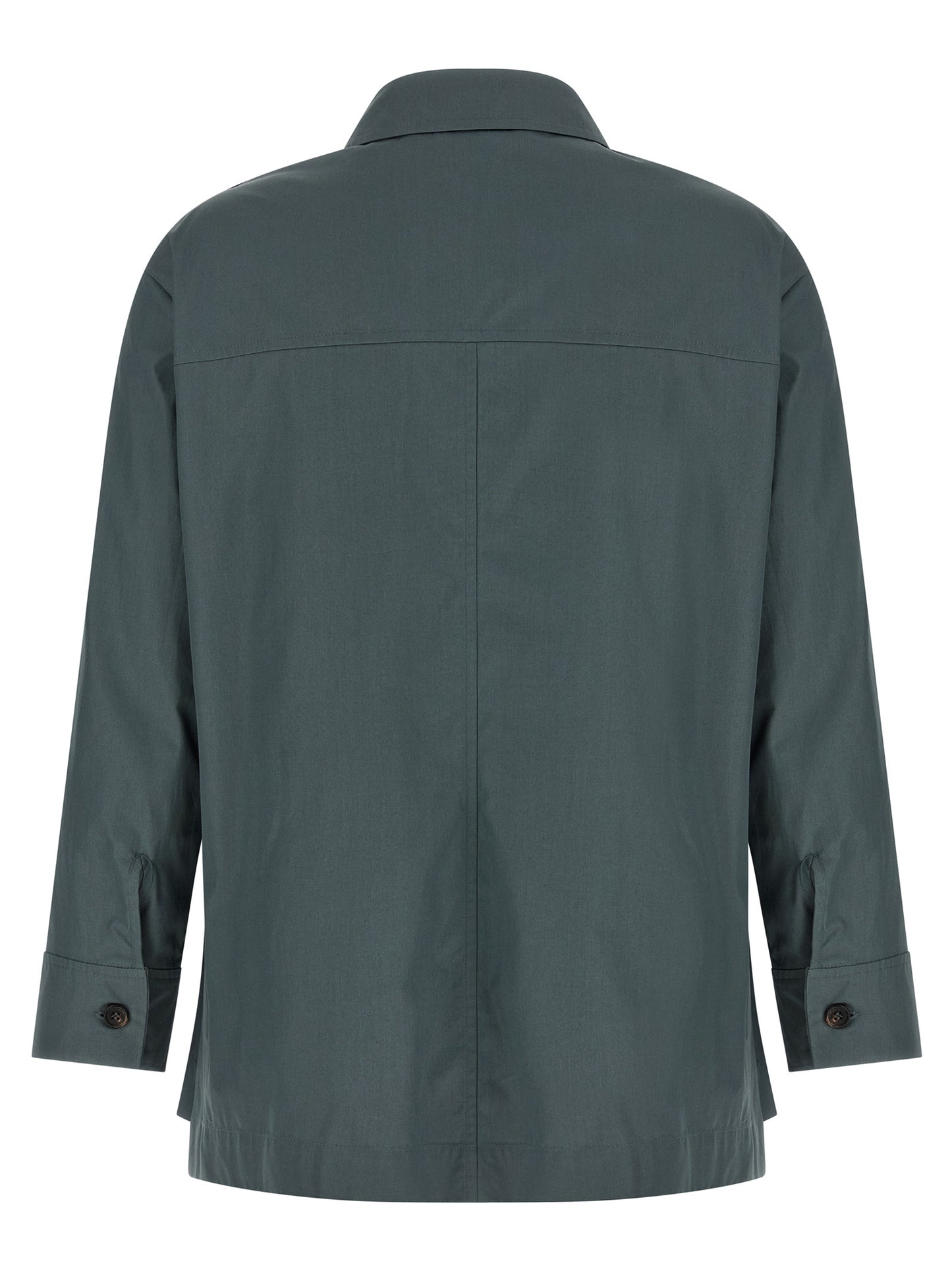 Blusa de algodón gris 'S Max Mara