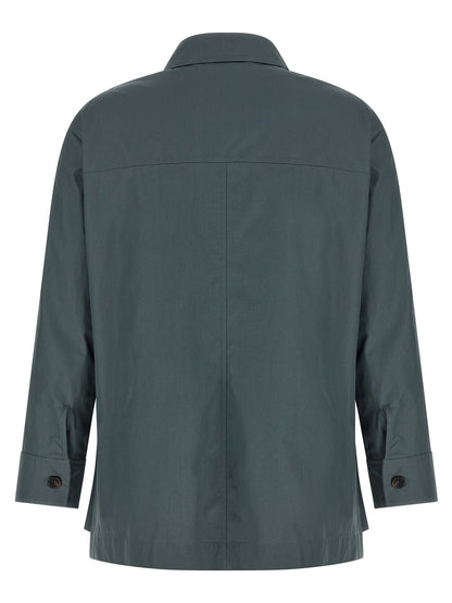 Blusa de algodón gris 'S Max Mara