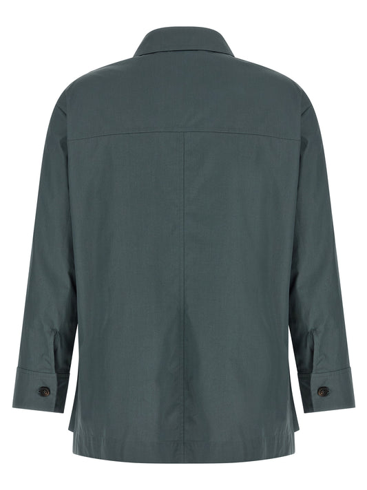 Blusa de algodón gris 'S Max Mara