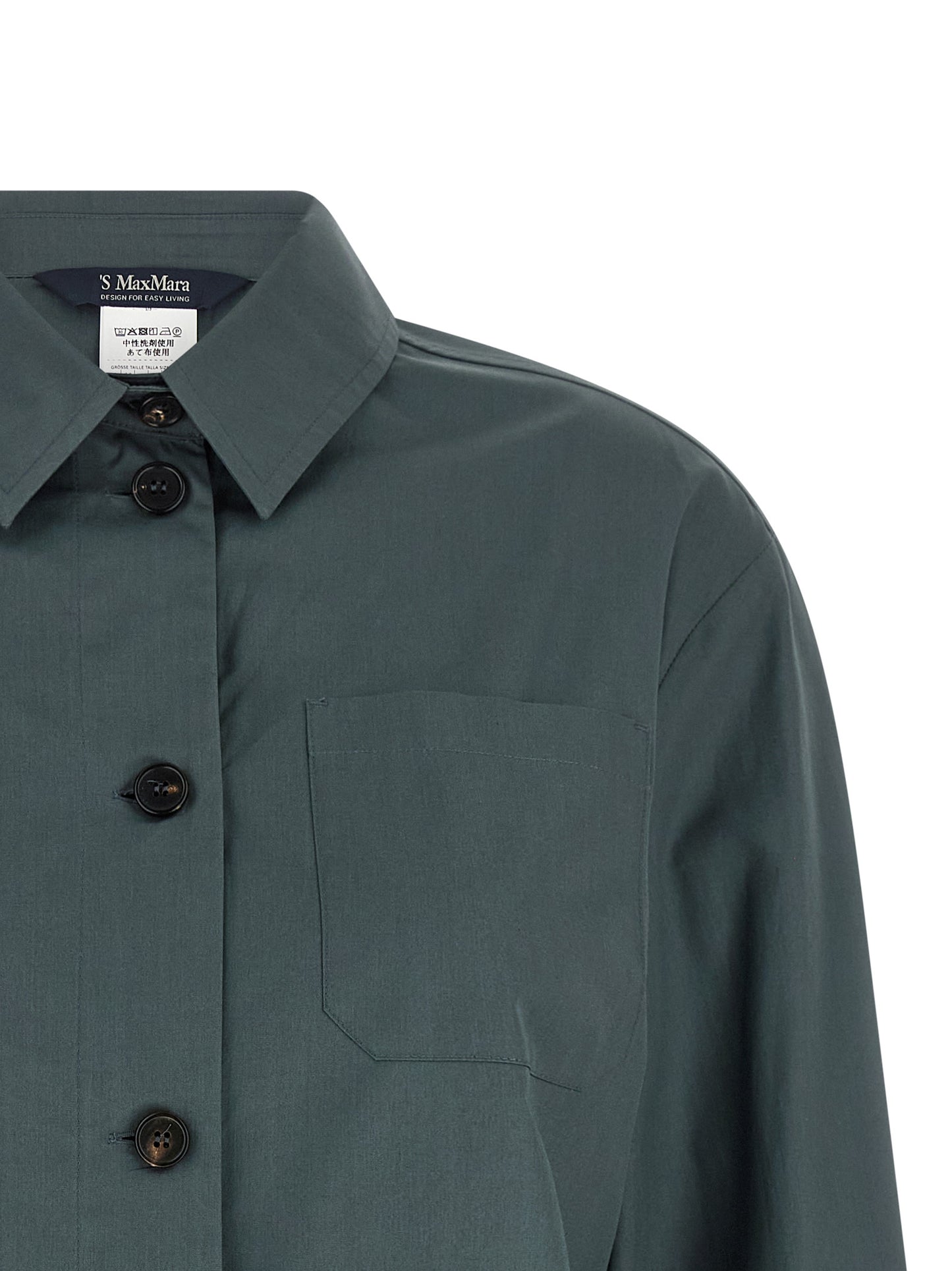 Blusa de algodón gris 'S Max Mara