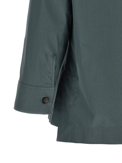 Blusa de algodón gris 'S Max Mara