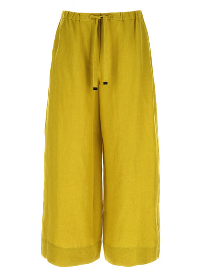 Pantalones casuales bicolor de lino 'S Max Mara