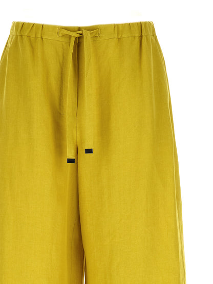 Pantalones casuales bicolor de lino 'S Max Mara