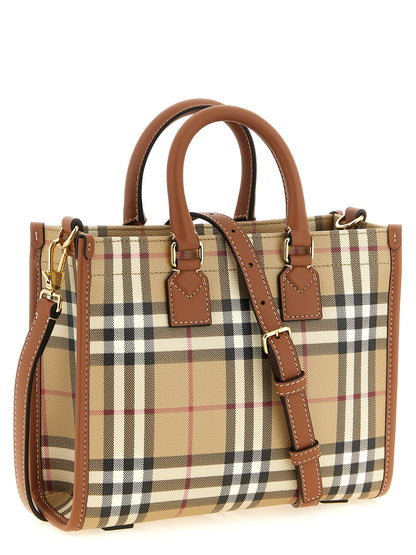 Bolso Tote Burberry De Polietileno Formato Compacto Beige
