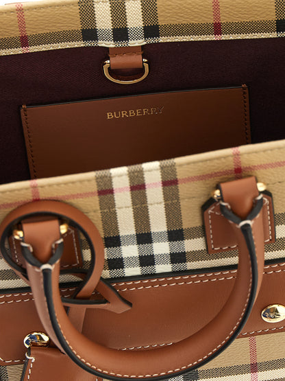 Bolso Tote Burberry De Polietileno Formato Compacto Beige