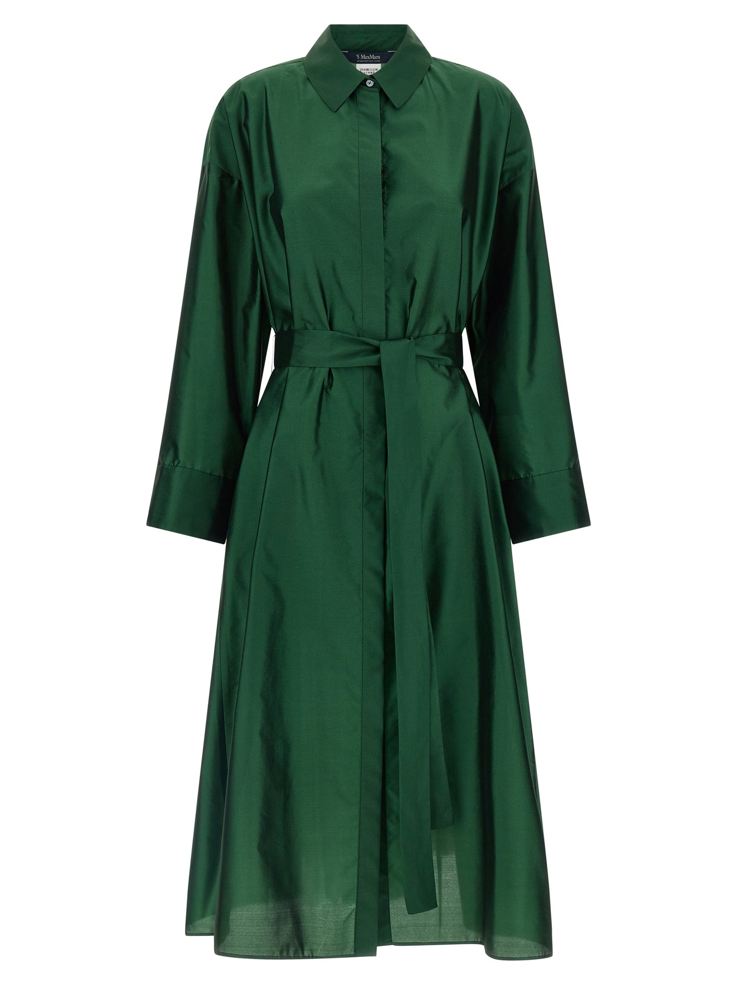 Vestido midi bicolor de poliéster de 'S Max Mara