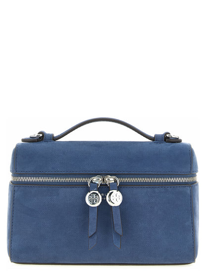 Bolso Tory Burch de piel de cordero azul