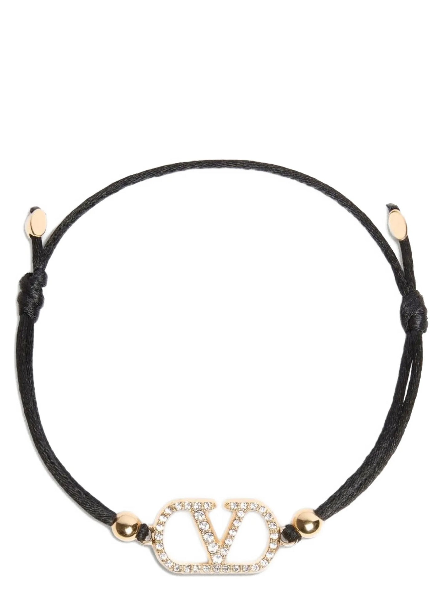 Pulsera de poliéster negra Valentino Garavani