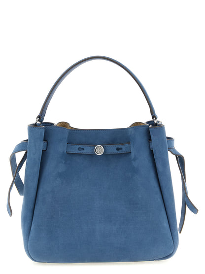 Bolso Tory Burch de piel de cordero azul