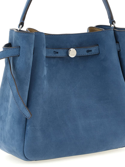 Bolso Tory Burch de piel de cordero azul