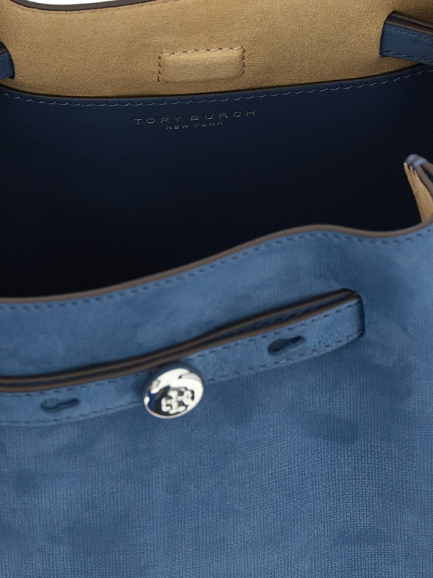 Bolso Tory Burch de piel de cordero azul