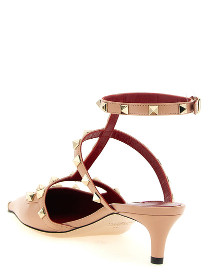 Escarpins mi-hauts Valentino Garavani en cuir multicolore