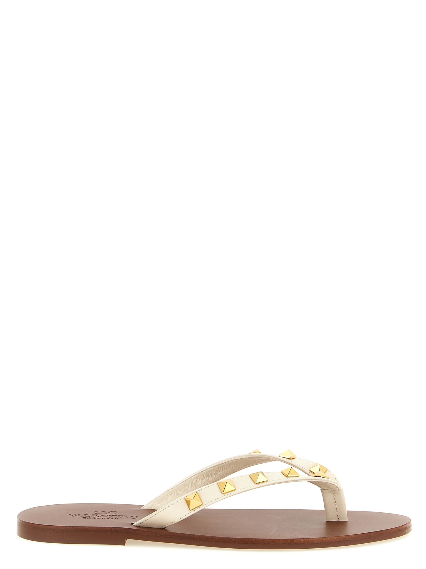 Chanclas Valentino Garavani de Piel de Becerro Blancas