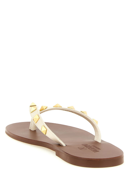 Chanclas Valentino Garavani de Piel de Becerro Blancas