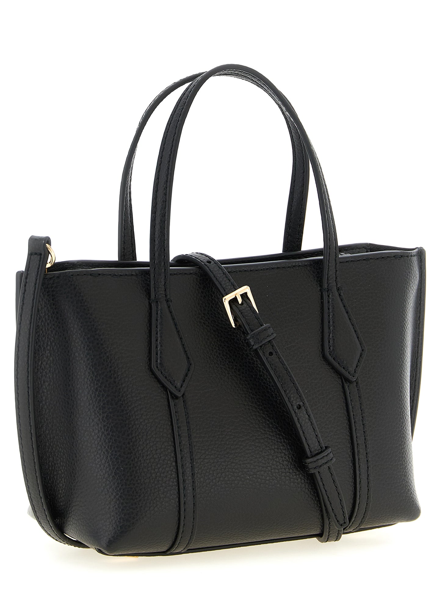 Bolso de mano Tory Burch de piel de vacuno negra