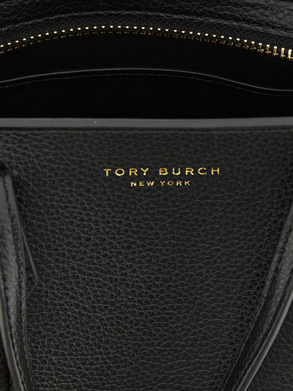 Bolso de mano Tory Burch de piel de vacuno negra