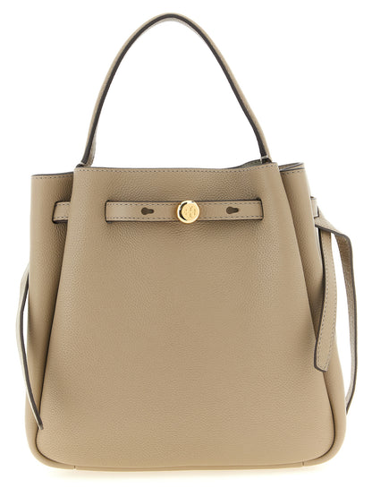 Bolso de mano Tory Burch de piel de vacuno beige