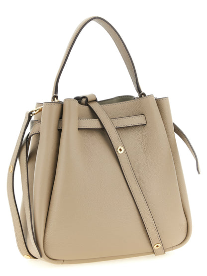 Bolso de mano Tory Burch de piel de vacuno beige