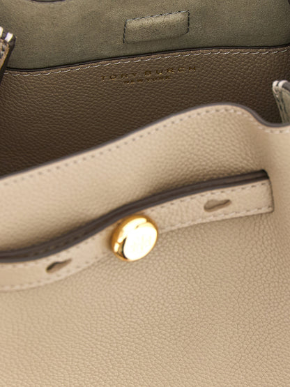 Bolso de mano Tory Burch de piel de vacuno beige