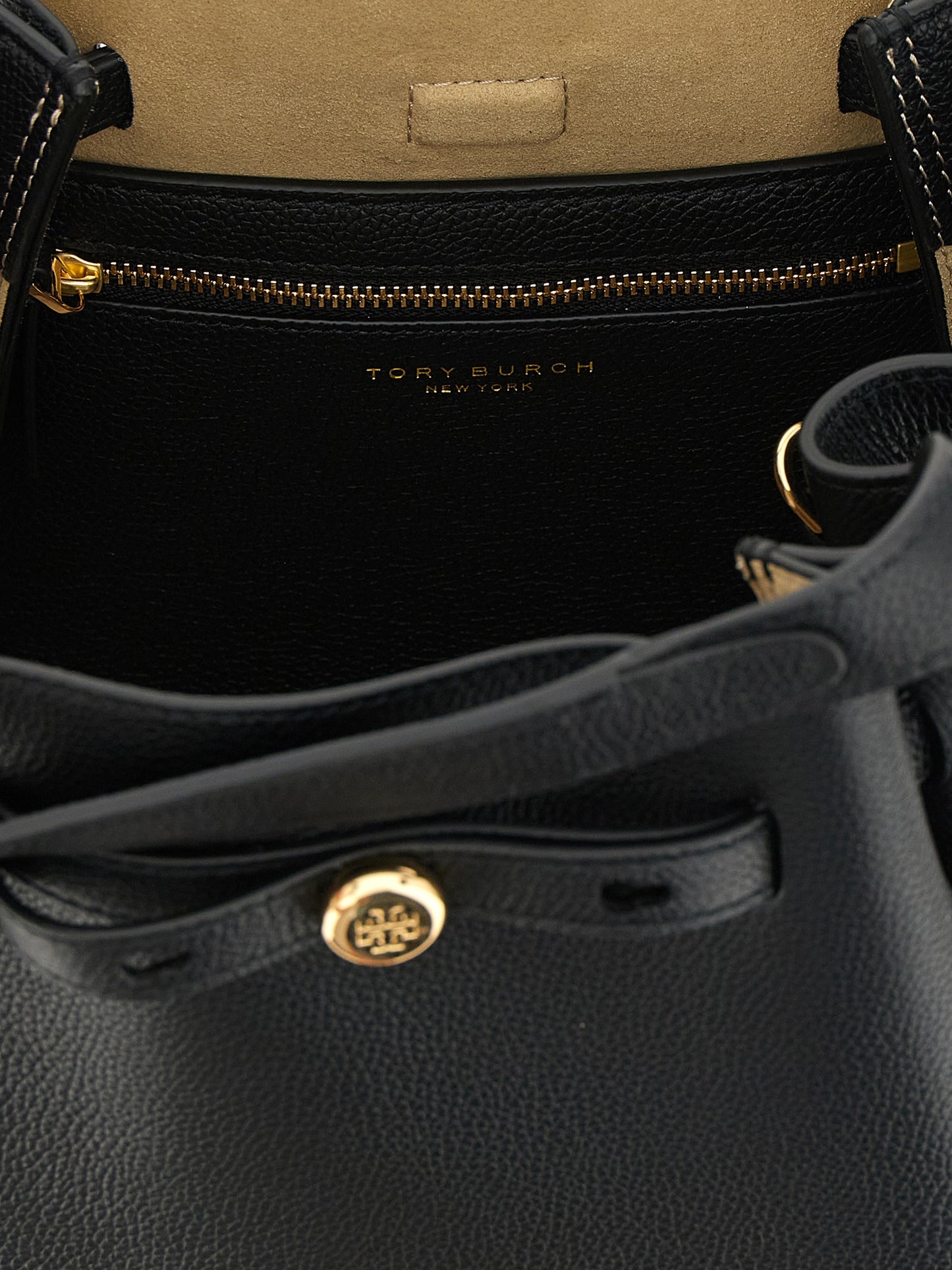 Bolso de mano Tory Burch de piel de vacuno negra