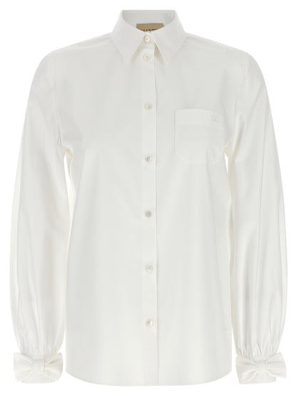 Blusa de algodón blanca Valentino Garavani