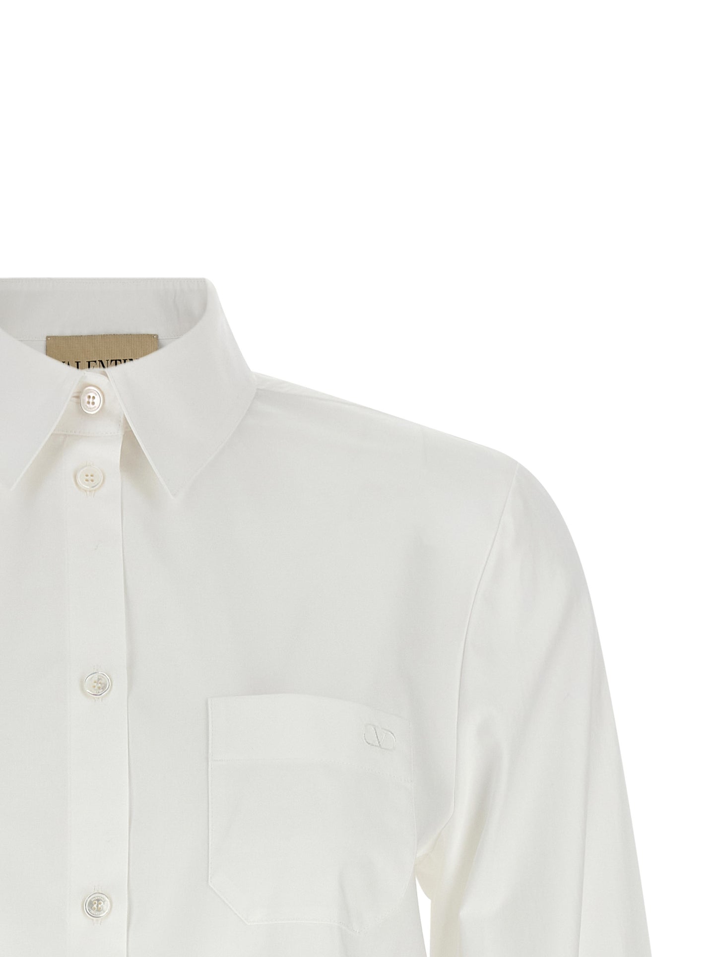 Blusa de algodón blanca Valentino Garavani