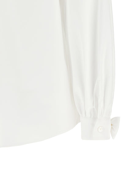 Blusa de algodón blanca Valentino Garavani