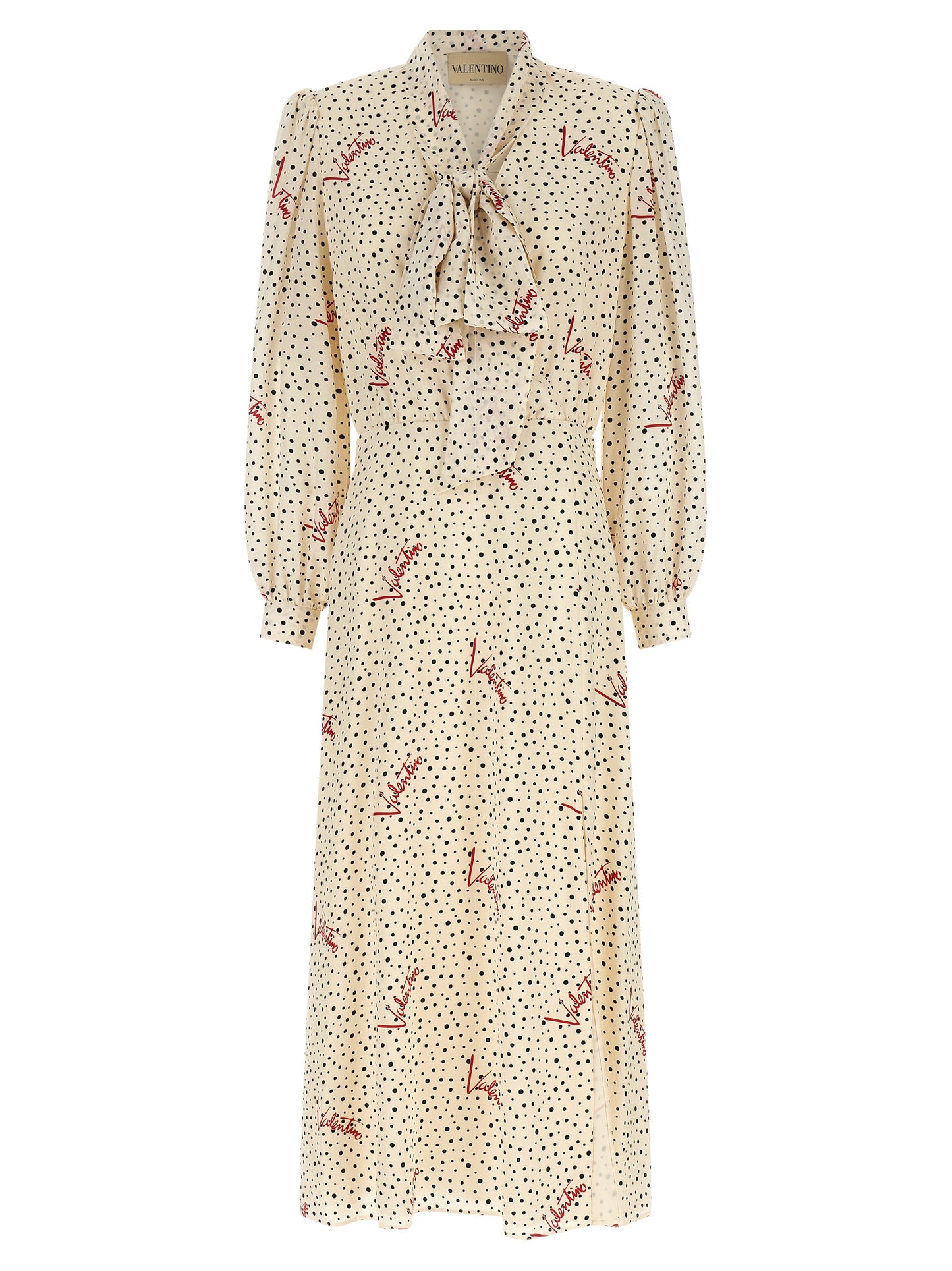 Vestido midi de seda multicolor Valentino Garavani