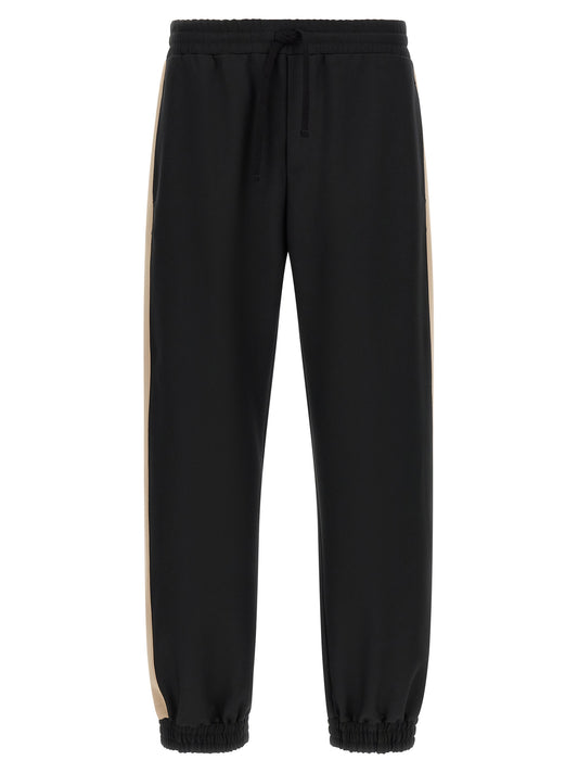 Pantalones deportivos Valentino Garavani negros de poliéster