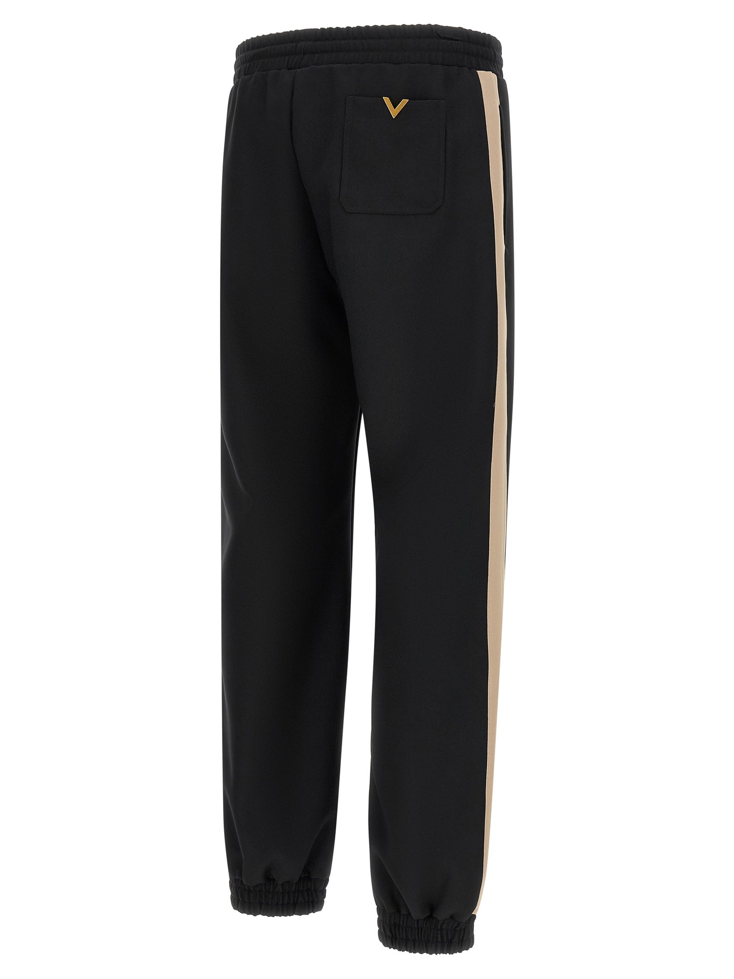Pantalones deportivos Valentino Garavani negros de poliéster
