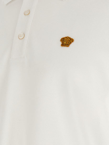Versace Polo - Modèle En Coton Blanc Classique