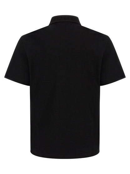 Polo sport en coton noir Versace
